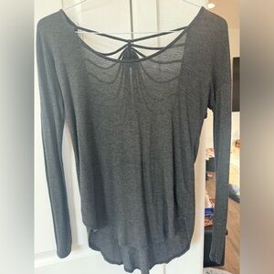 Open back long sleeve